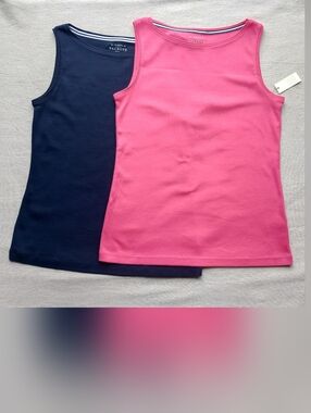 Talbots Petite Pima Cotton Tank Top Bundle (Set of 2)